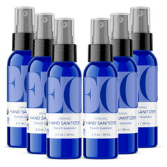 EO spray lavanda frontal mostrando diseño y tamaño TSA, ideal para viajes