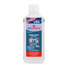 Epic Medical Supply botella frontal 16 oz mostrando diseño y tamaño