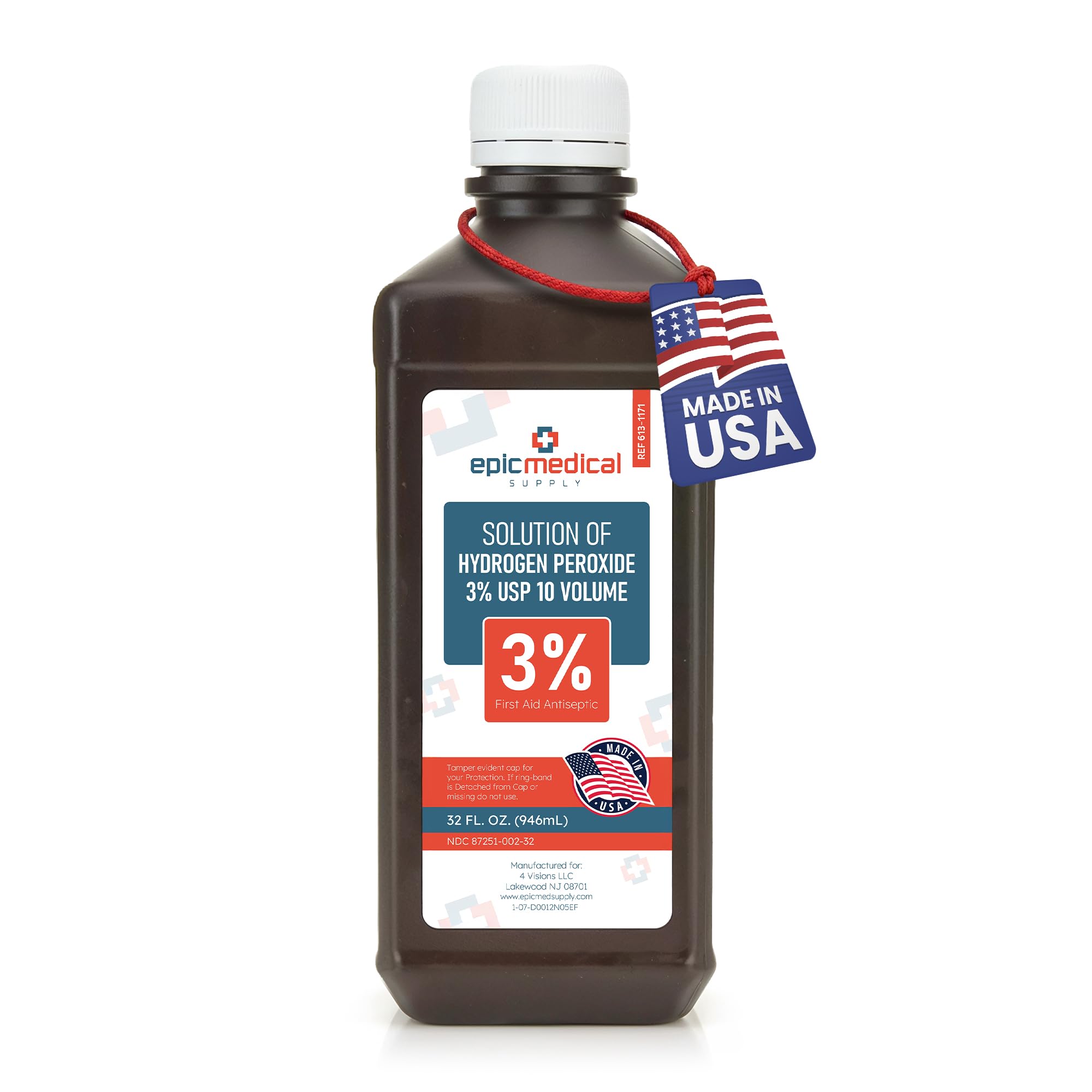 Epic Medical Supply botella frontal mostrando volumen y marca para confianza
