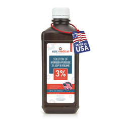 Epic Medical Supply botella frontal mostrando volumen y marca para confianza