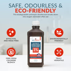 Ejemplo de enjuague bucal diluido con Epic Medical Supply para higiene oral puntual