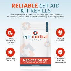Epic Medical Supply comparación de tamaño portátil para viaje