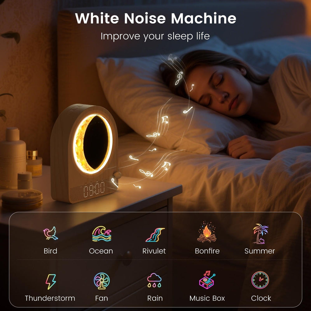 Epochleno en uso con auriculares y ruido blanco, favorece conciliación del sueño