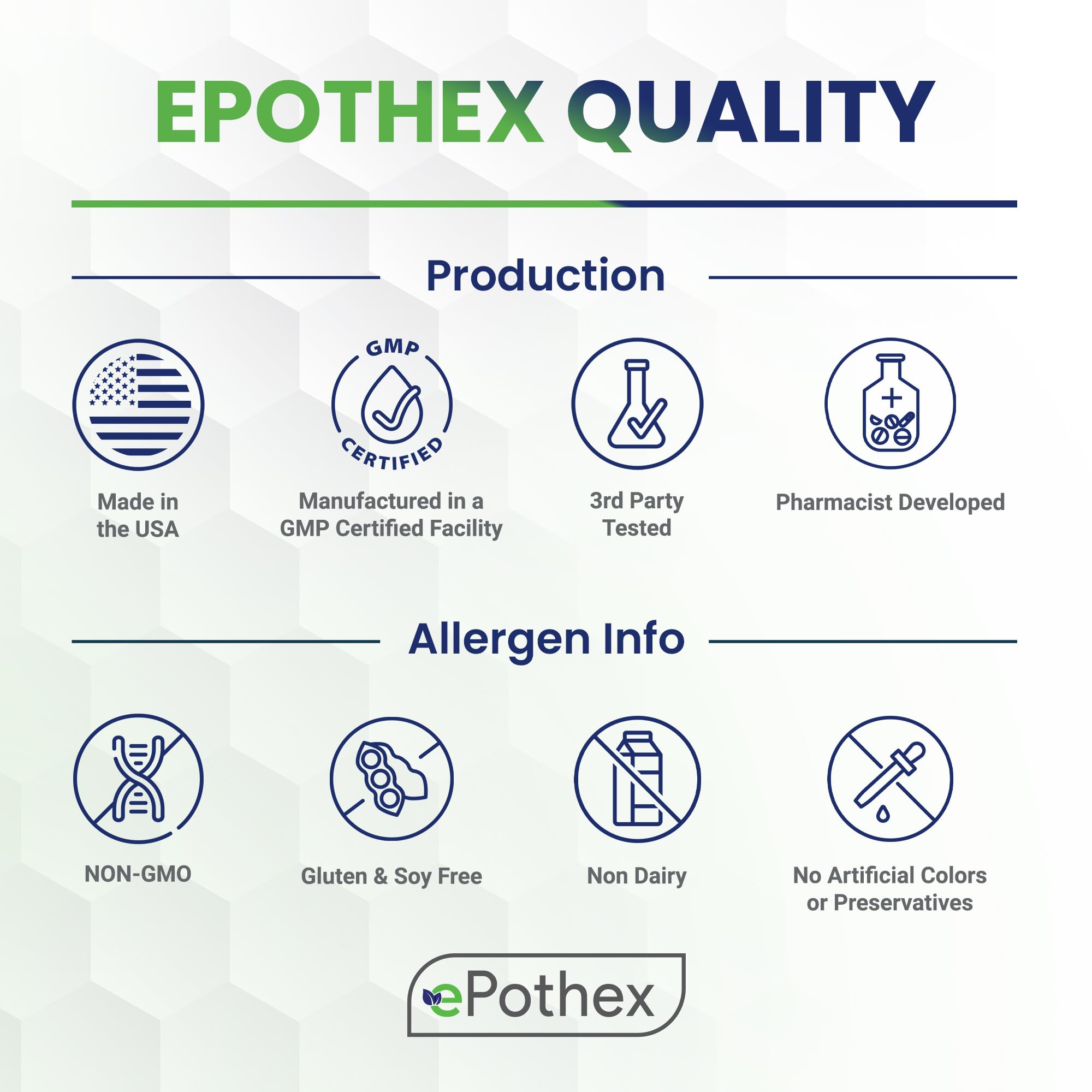 EPOTHEX etiqueta con ingredientes para transparencia y confianza