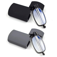 EQTQE gafas lectura frontal mostrando diseño plegable y portabilidad