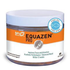 Equazen Pro envase frontal mostrando cápsulas y marca, confianza en pureza