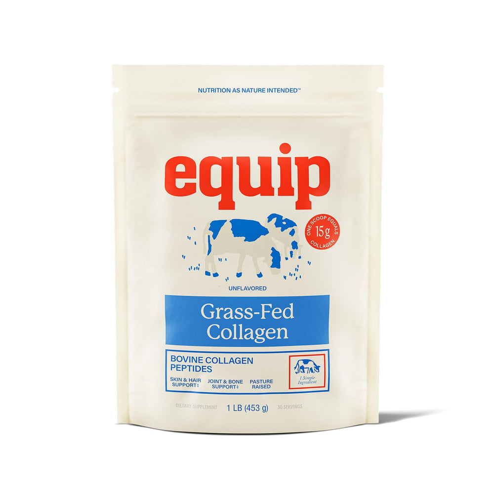 Equip frasco frontal con etiqueta clara, transparencia y confianza