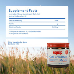 Equip etiqueta de ingredientes y pruebas de terceros visible confiable