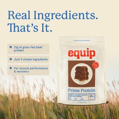 Equip preparación de receta saludable con Prime Chocolate como ingrediente
