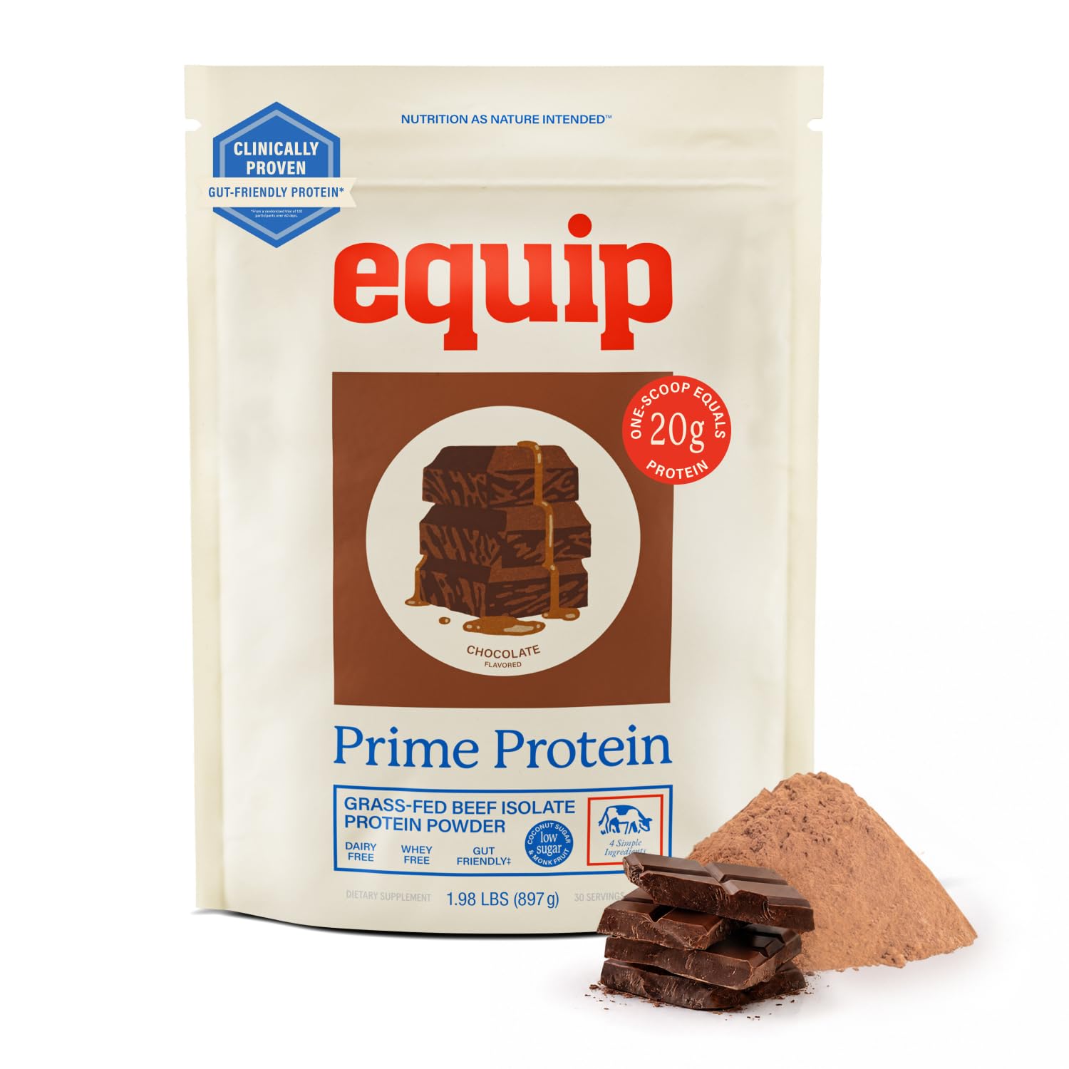 Equip Prime envase frontal mostrando el diseño y beneficio proteinico
