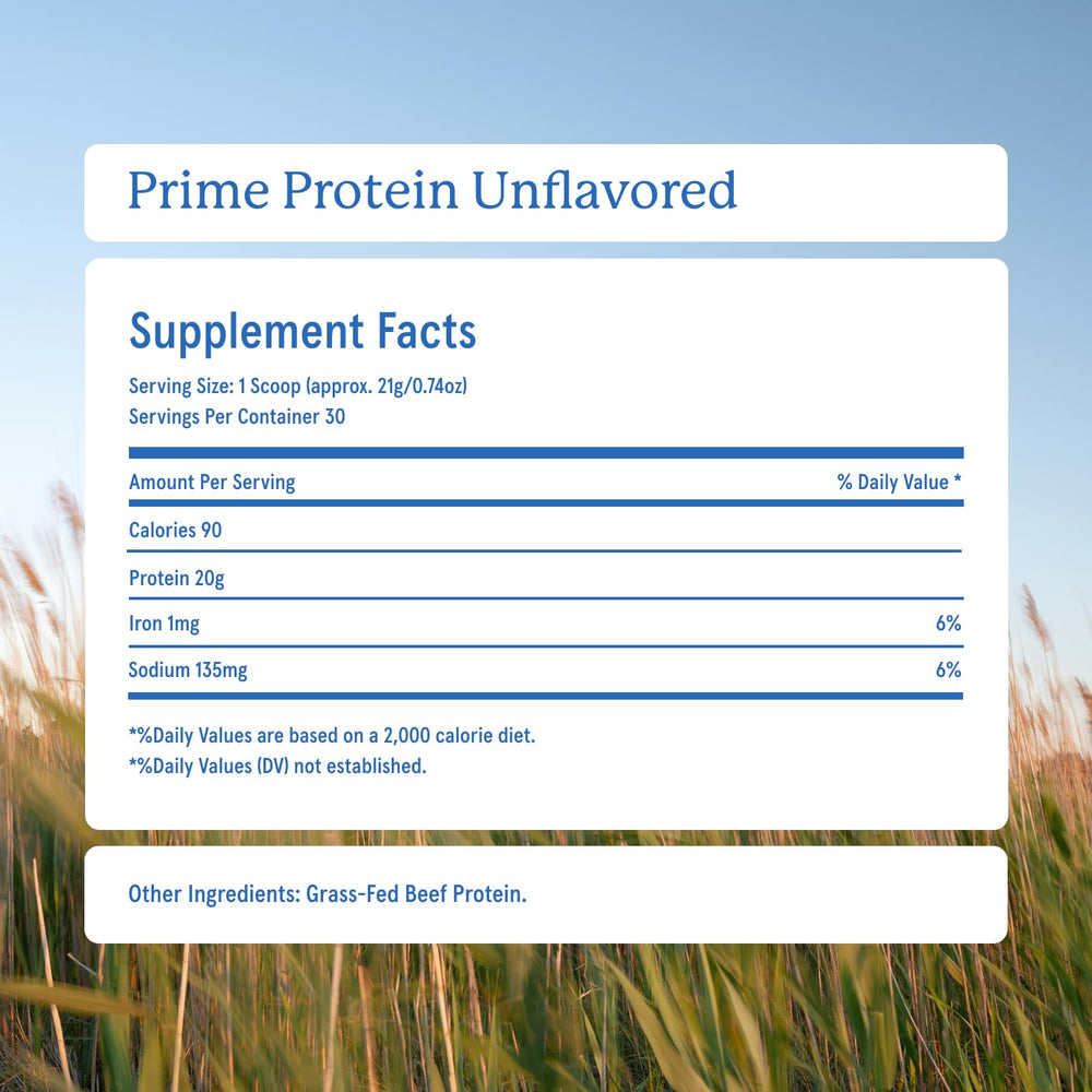 Detalle de la etiqueta Equip Prime con información de ingredientes y sin alérgenos visibles