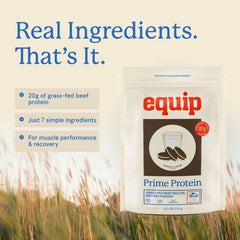 Equip etiqueta con lista de ingredientes y sellos de pruebas independientes