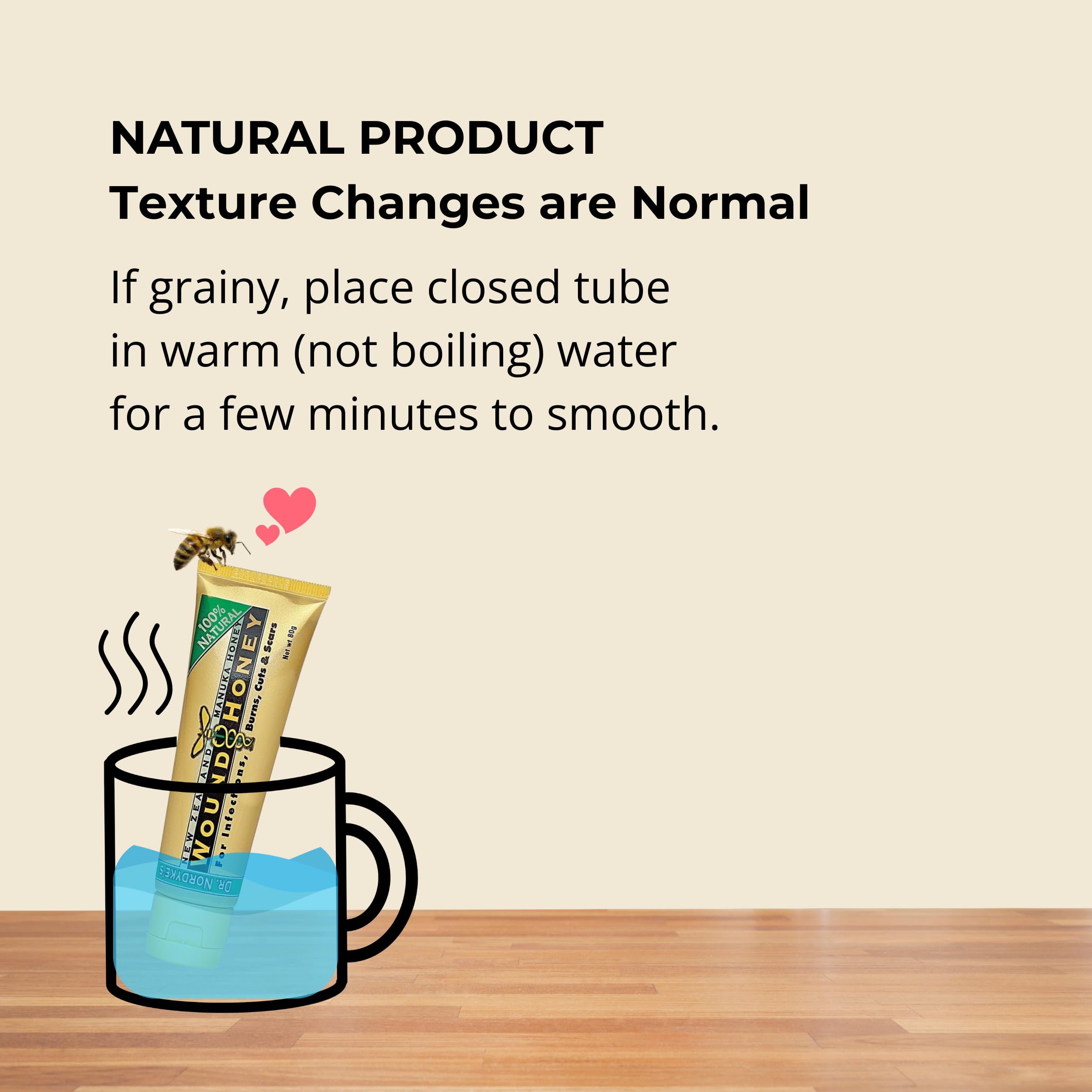 Eras Natural Sciences textura espesa de la miel manuka, demuestra pureza y adhesión