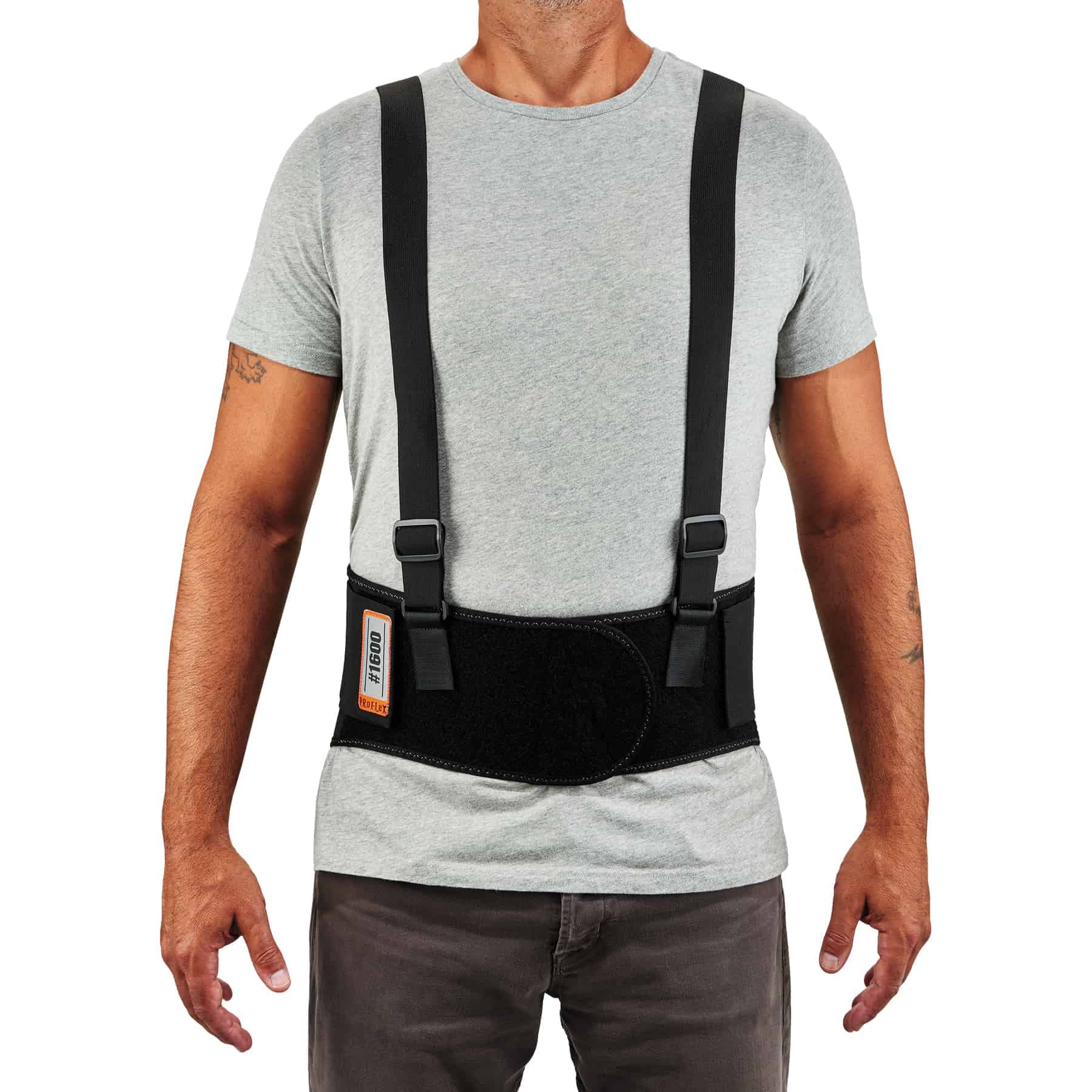 Ergodyne comparación de talla mostrando cómo medir alrededor del ombligo