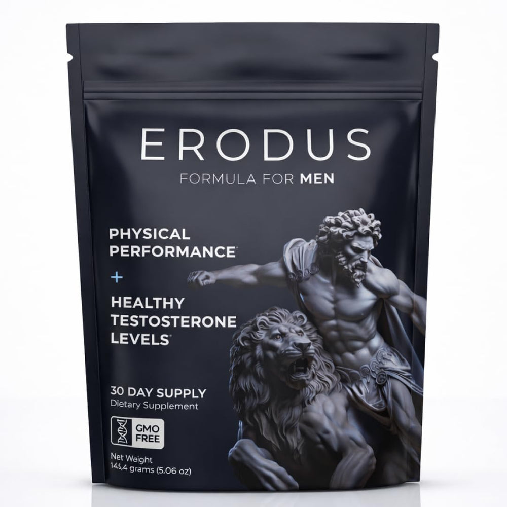 ERODUS frente del empaque mostrando diseño claro y beneficios