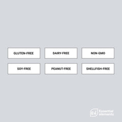 Essential Elements empaque lateral con instrucciones y advertencias