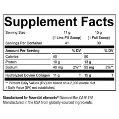 Essential Elements producto en cocina junto a frutas para estilo de vida saludable