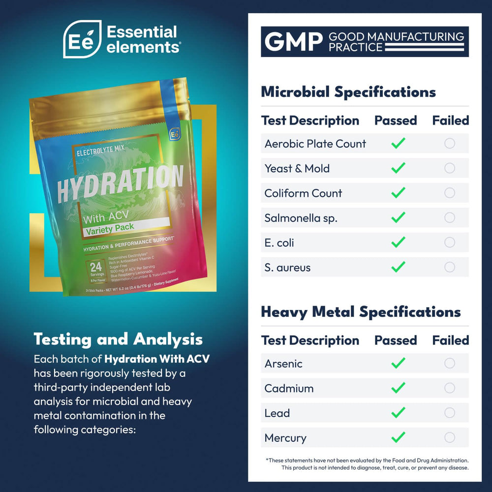 Essential Elements 24 sobres listos para llevar y rehidratar rápidamente