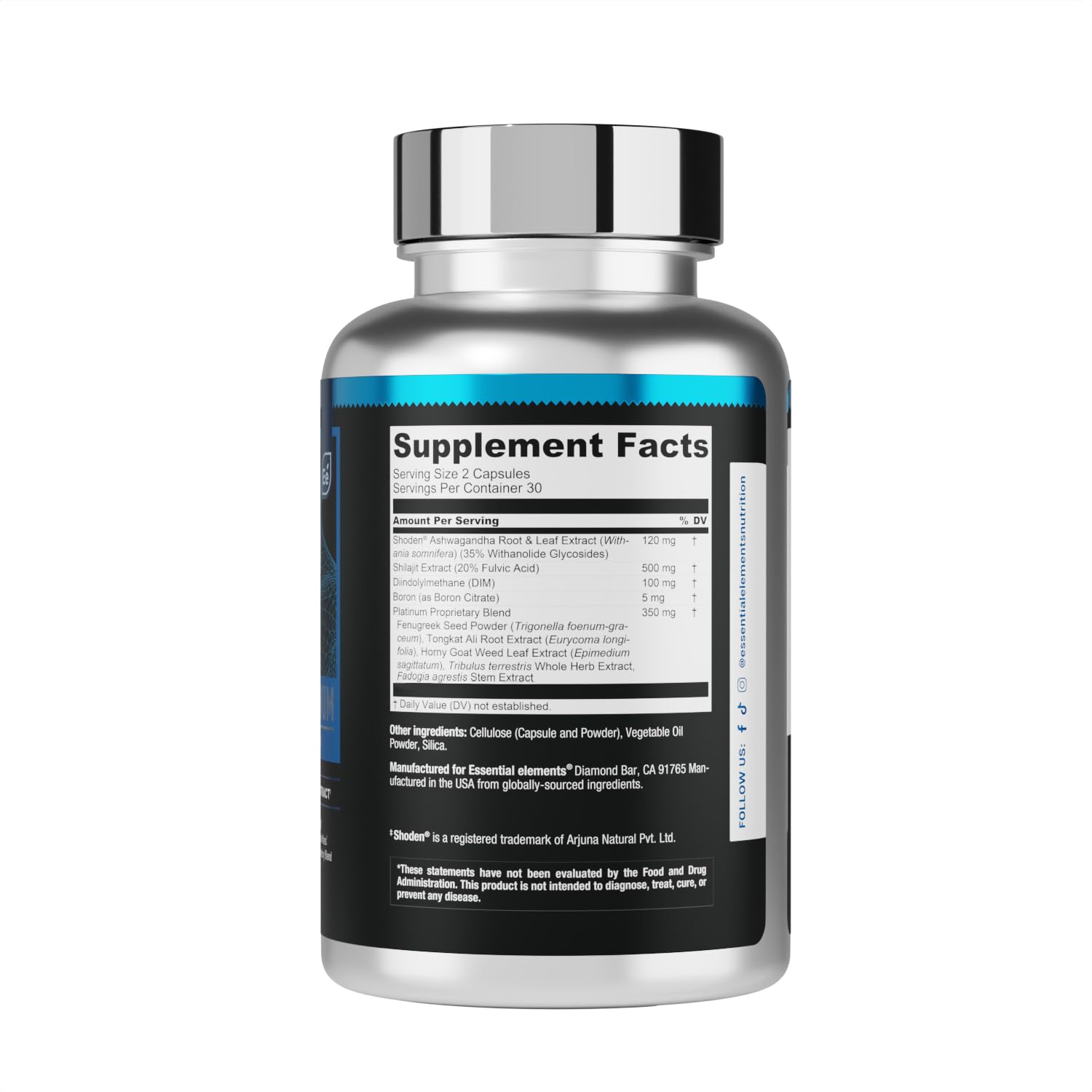 Hombre preparándose para entrenar usando T-Hero Platinum Essential Elements como apoyo energético