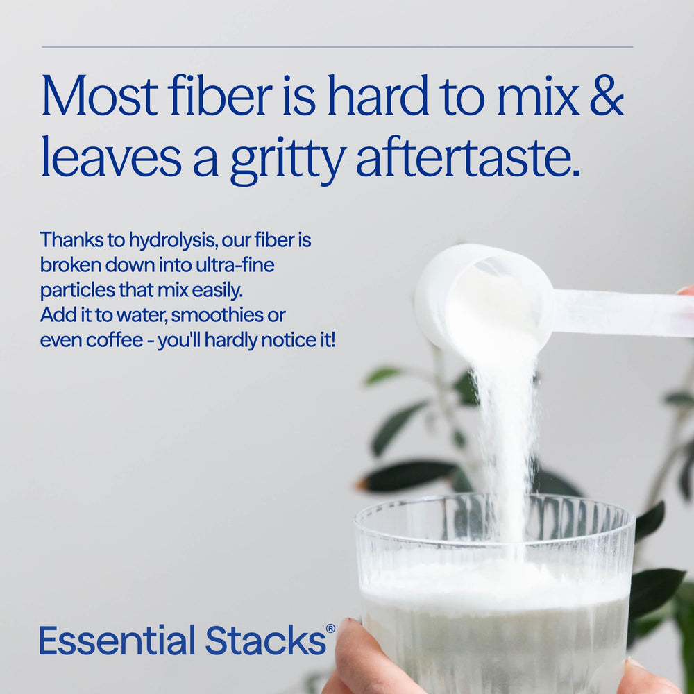 Essential Stacks usado en receta casera, añade fibra sin cambiar sabor ni color