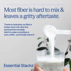Essential Stacks usado en receta casera, añade fibra sin cambiar sabor ni color