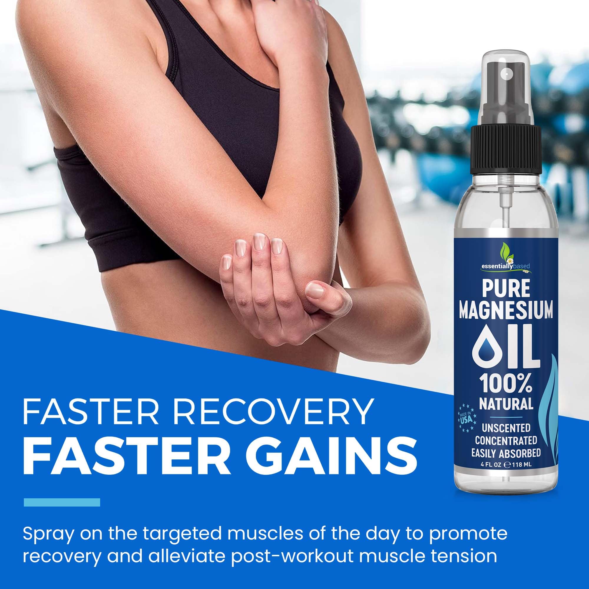 Essentially Based masaje en pierna para confort muscular y relajación