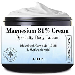 Essentially KateS frasco frontal mostrando etiqueta y beneficio relajante