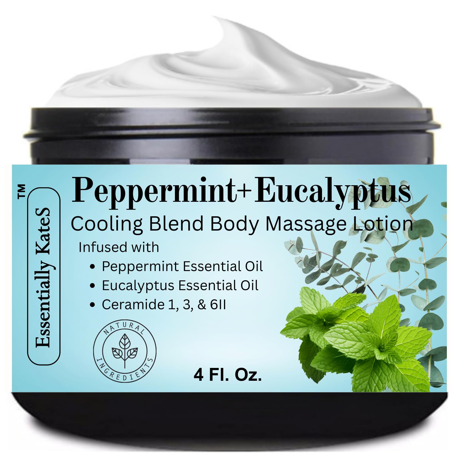Essentially KateS envase frontal mostrando 118 ml y fragancia refrescante