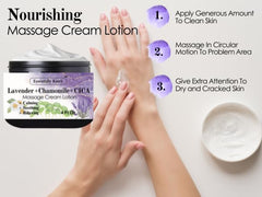 Essentially KateS crema en manos durante masaje para control y deslizamiento