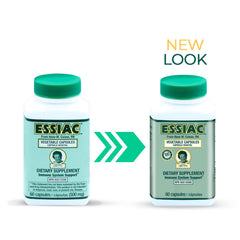 Essiac cápsulas textura cerca, destacando pureza y absorción eficiente