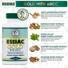 Capsulas Essiac Gold mostradas abiertas para ver forma y facilidad de ingesta