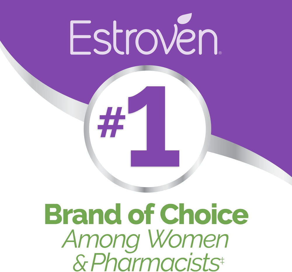 Caja abierta de Estroven mostrando envase y folleto informativo