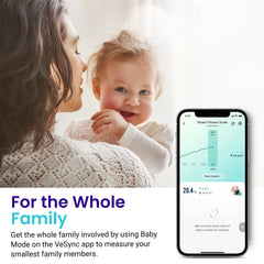 App VeSync en móvil sincronizada con Etekcity para seguimiento de métricas