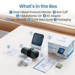 Etekcity empaque con accesorios listos para su uso y almacenamiento