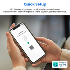 Báscula Etekcity en baño moderno inspirando uso diario saludable