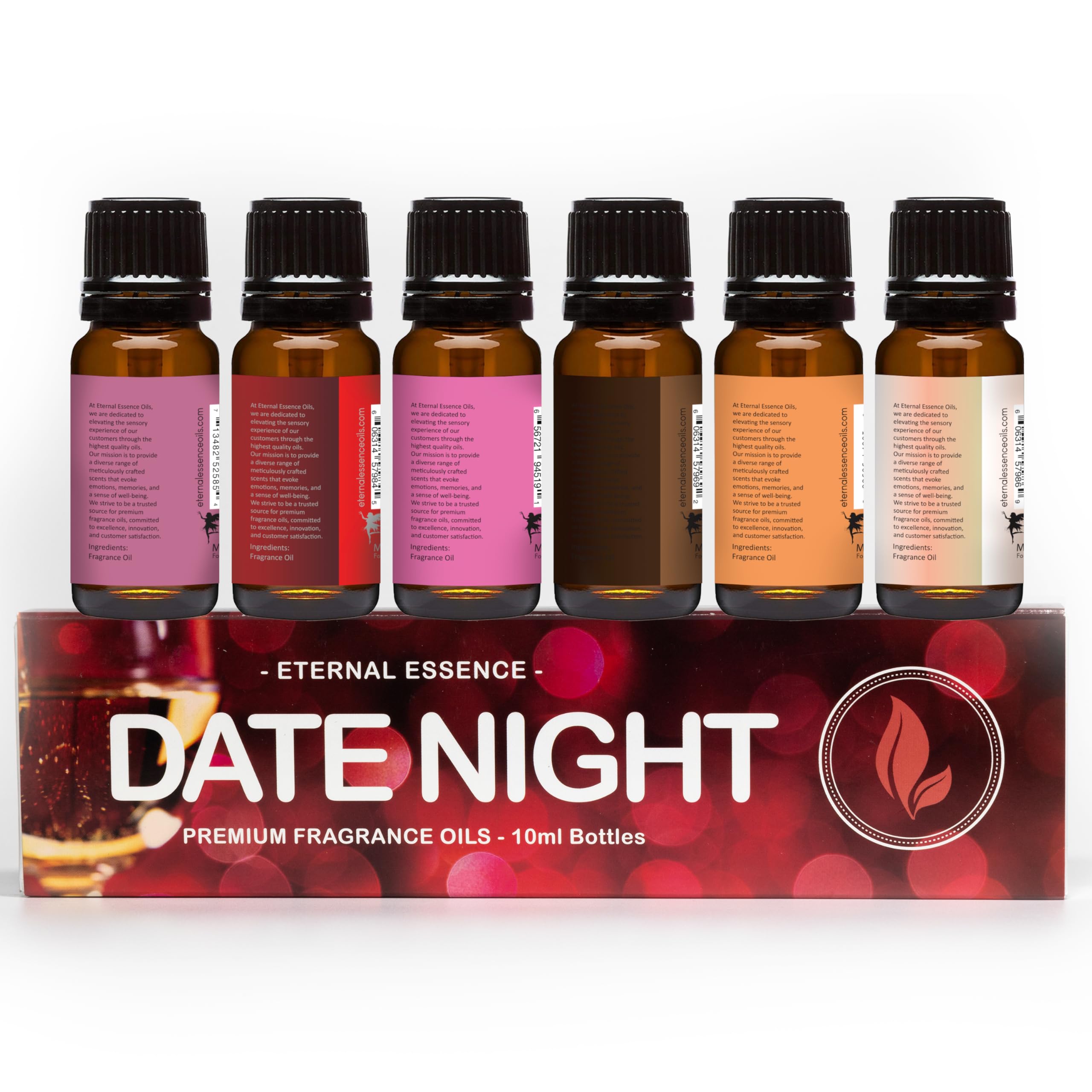 Eternal Essence Oils ambiente de cena con velas perfumadas, crea atmósfera romántica