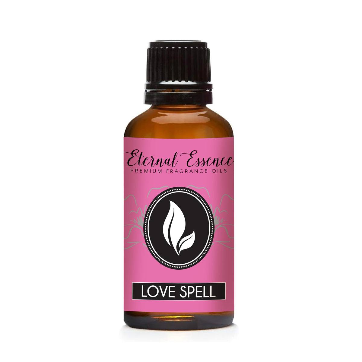 Eternal Essence Oils frasco frontal elegante que protege aroma