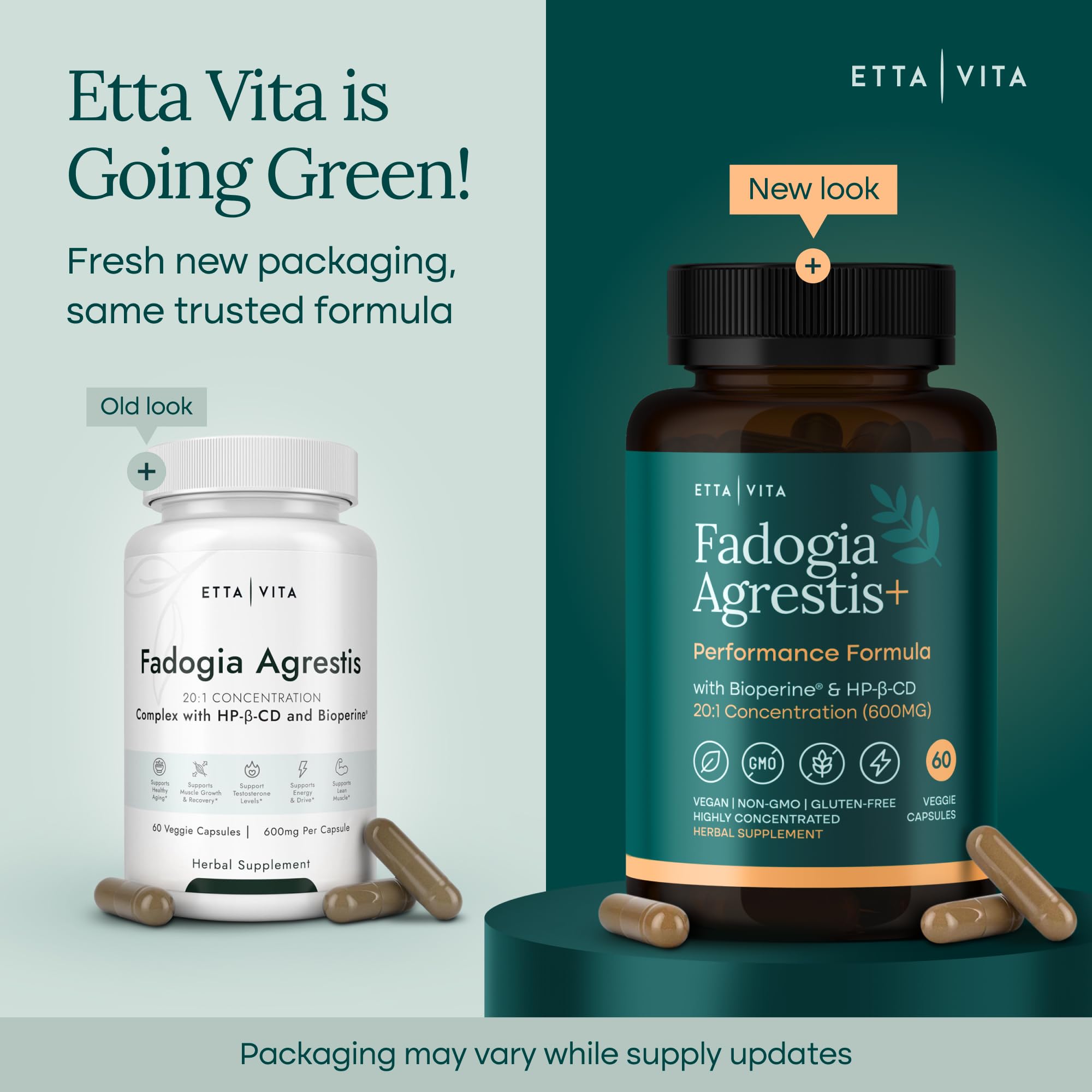 Sello GMP sobre el envase Etta Vita que indica control de fabricación y calidad