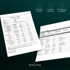 Etta Vita cápsula en mano para comparar tamaño y dosificación