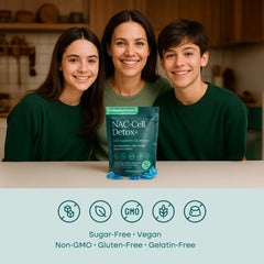 Etta Vita gominolas sobre superficie natural para apariencia saludable