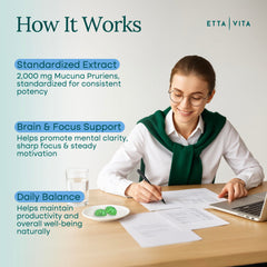 Etta Vita textura de gomita y superficie masticable clara beneficio visual