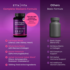Etta Vita etiqueta nutricional clara, transparencia de ingredientes