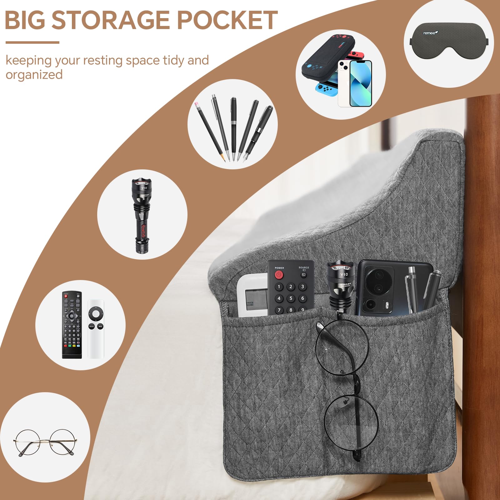 EUHAMS detalle de la funda gris, aspecto limpio y combinable