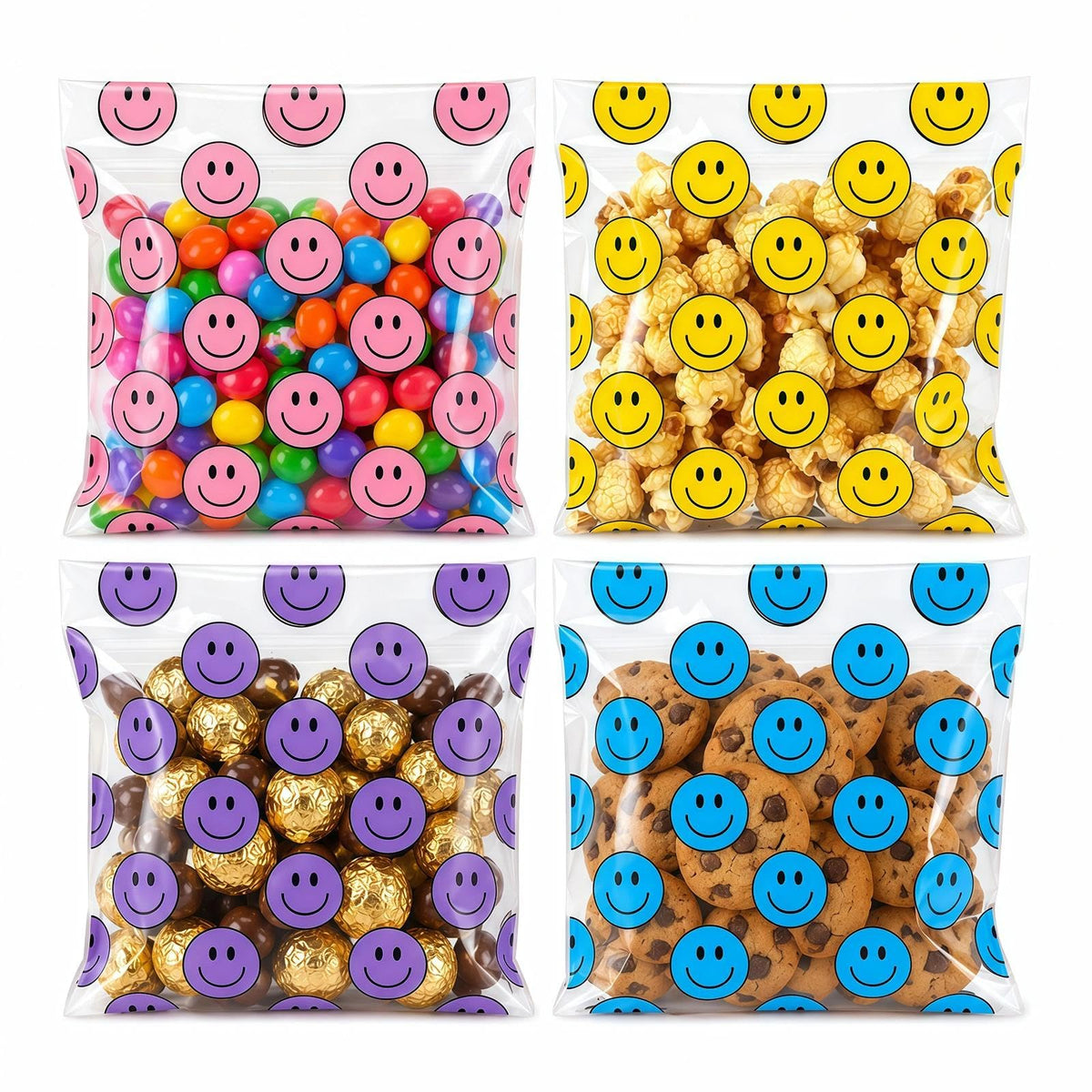 Eunoir bolsa frente con caras felices y colores para presentación atractiva