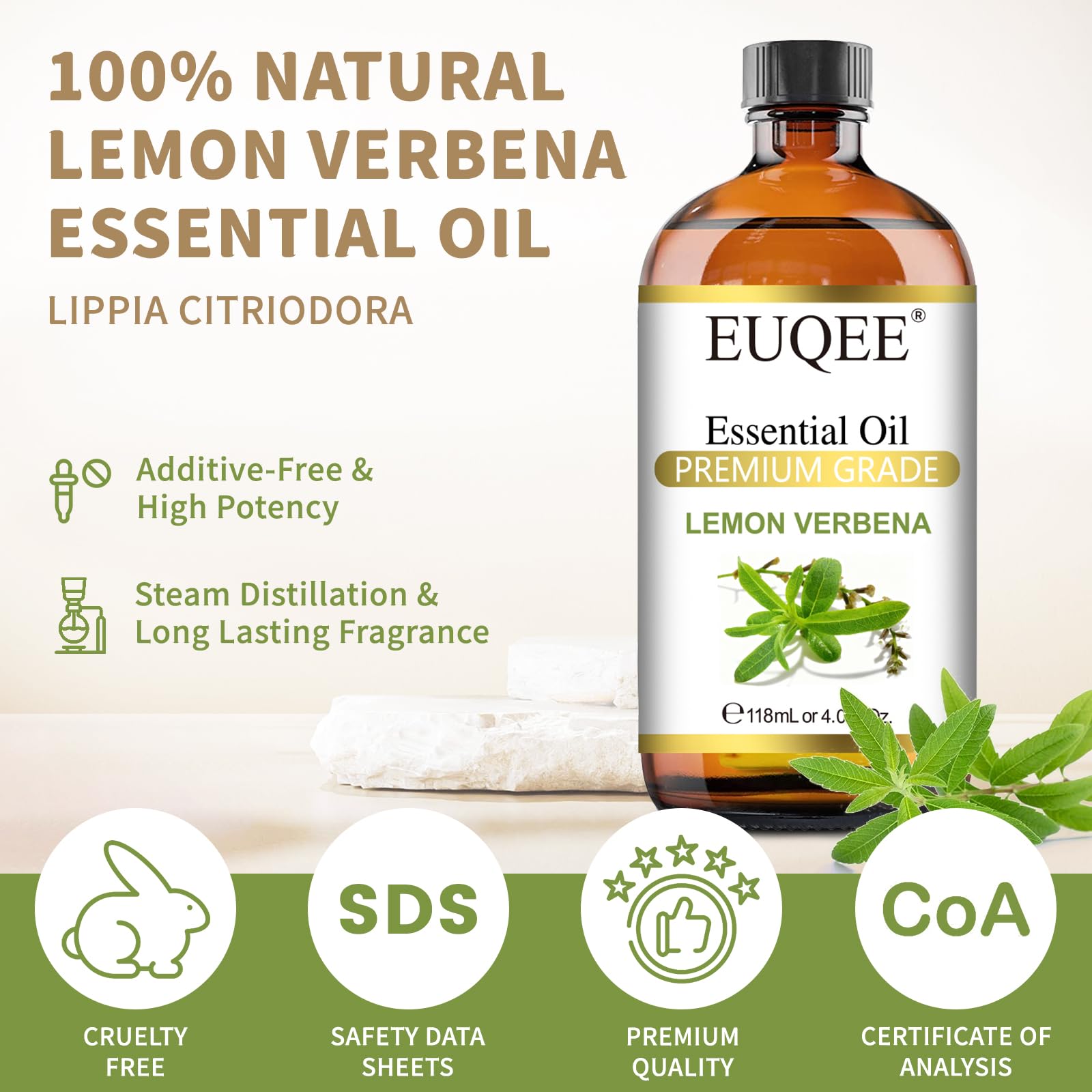 EUQEE gota de aceite sobre piel mostrando pureza y brillo aromático