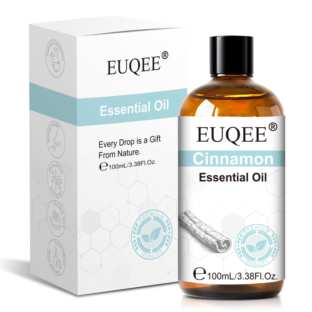 EUQEE escena de mesa festiva perfumada con aceite de canela