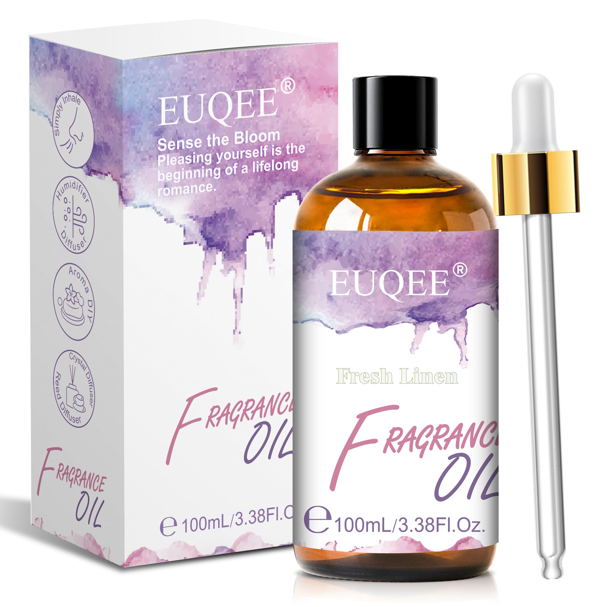 EUQEE frasco 100ml frontal mostrando etiqueta y cuentagotas, perfecta conservación