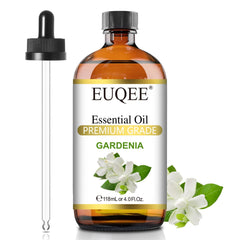 EUQEE frasco frontal de gardenia mostrando protección contra luz