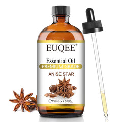 EUQEE frasco ámbar frontal mostrando el aceite y protección solar