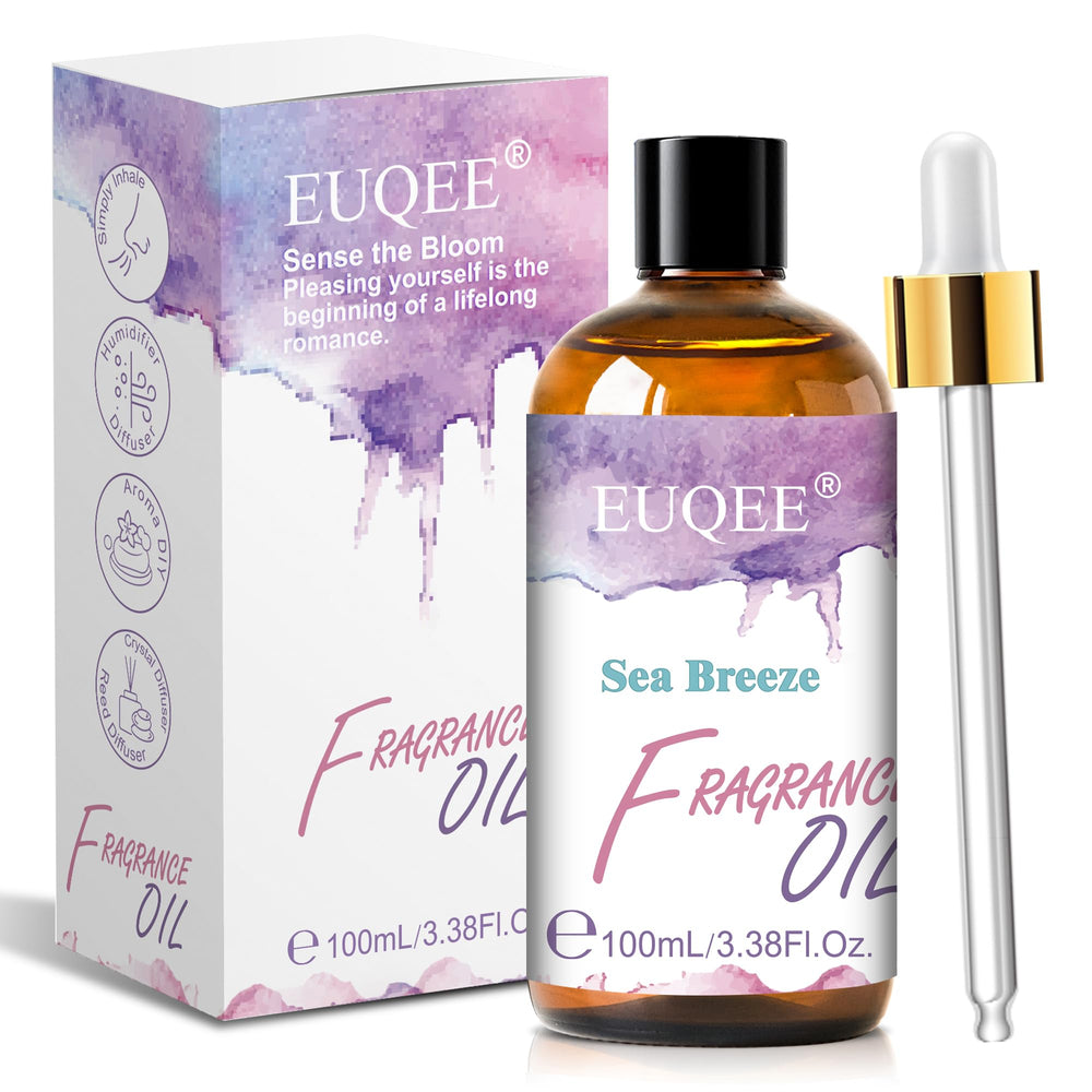 EUQEE frasco ámbar frontal que preserva aroma y facilita almacenamiento